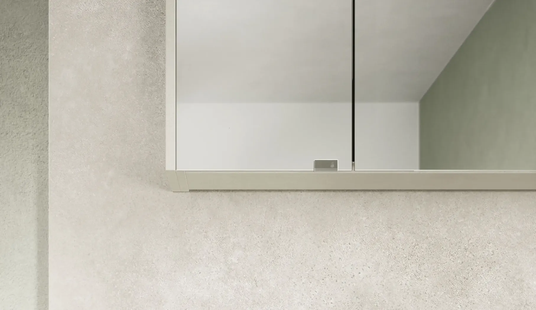 Verges Concept 80 meuble vasque + armoire de toilette + armoires latérales 6