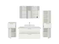 Verges Concept 120 meuble vasque + armoire de toilette + armoires latérales 2